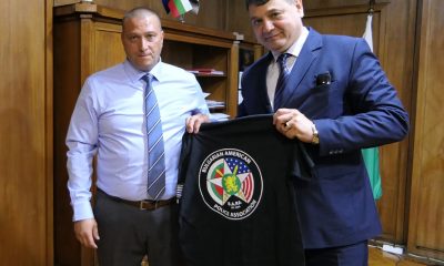 Главният секретар на МВР Петър Тодоров /дясно/ и детектив Марио Вълков - президент на Българо-американската полицейска асоциация