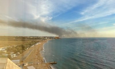 Самолет се запали докато каца на летището в Севастопол