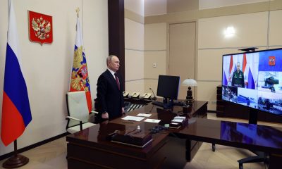 Путин наблюдава от бункера пускането на нови кораби и ядерена подводница