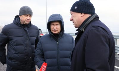 Путин доближи фронтовата линия в Украйна, мина по Кримския мост с "Мерцедес"-а си (ВИДЕО)